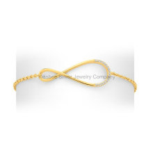 Fine 925 Silver Jewellery Plated Infinity Bracelet Custome Jewelry (KT3022)